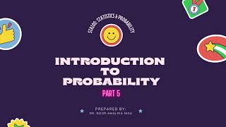 STA104/STA108:  Chapter 4 Introduction to Probability Part 5