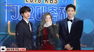 MC Jin at 2018 KBS Gayo Daechukje and the Confetti Saga