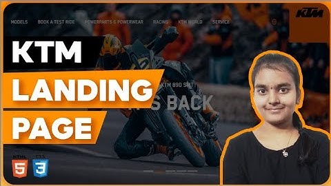 Creating KTM Landing Page using HTML and CSS | GoCinQ INT-EARN-SHIP | Full Stack Web Development