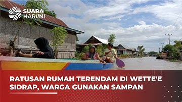 Luapan Sungai Rendam Rumah di Wette
