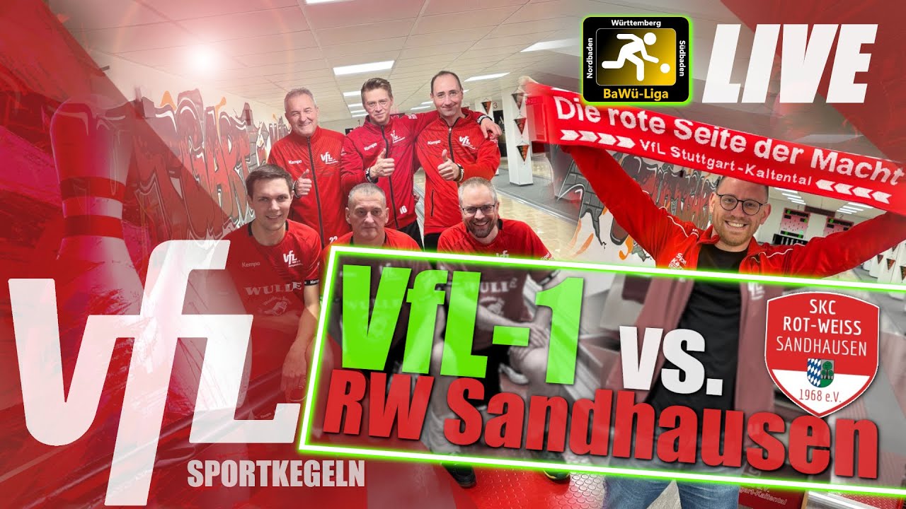 SPORTKEGELN: VfL Stuttgart-Kaltental 1 vs. RW Sandhausen 1 (BaWü-Liga Männer, 31. Jan. 2026)