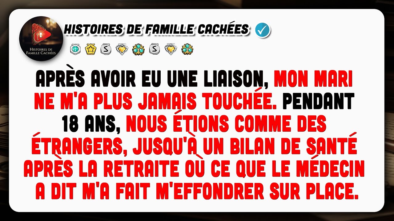 J'ai Été Infidèle. Il Sait. Pas De Colère, Mais Il Ne M'a Pas Touchée Depuis 18 Ans.