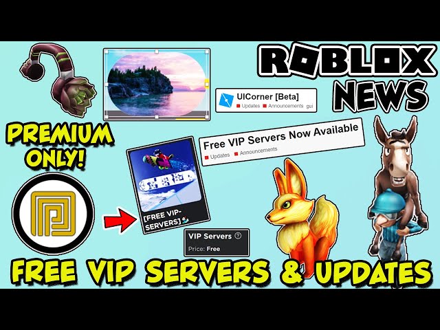 Roblox News Free Vip Servers Are Here Updates Leaks Premium Only Promo Code Updates Youtube - golden roblox bowler how to get robux for free no hack