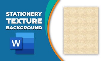 How to put stationery texture background in word