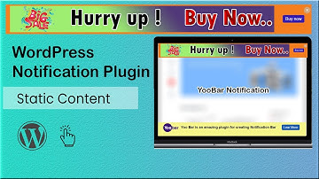 Static Content bar for WordPress | WordPress Notification Bar Plugin - Header bar and footer bar