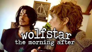 {wolfstar: drunk remus, the morning after}