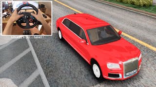 2018 Aurus Senat Limousine GTA San Andreas 🚗 LOGITECH G29 BEST GRAPHIC REVIEW screenshot 3