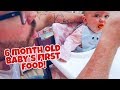 BABY TRIES FOOD FOR THE FIRST TIME + HUGE ANNOUNCEMENT