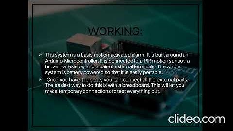 Home security alarm system using ARDUINO