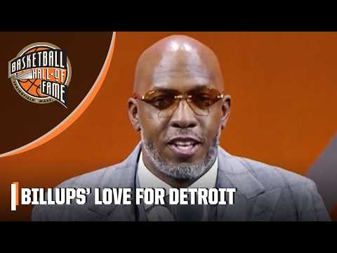 Chauncey Billups demonstra amor pelo Detroit Pistons em seu discurso no Hall da Fama 🙌 | NBA na ESPN