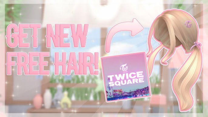 TWICE PINK Ombre Braid/ free ROBLOX hair #roblox #freeaccessories #twi