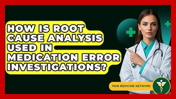 How Is Root Cause Analysis Used In Medication Error Investigations? - Pain Medicine Network