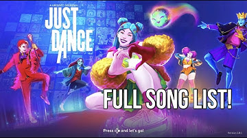 Just Dance 2023 Edition Full Song List/Menu (Nintendo Switch)