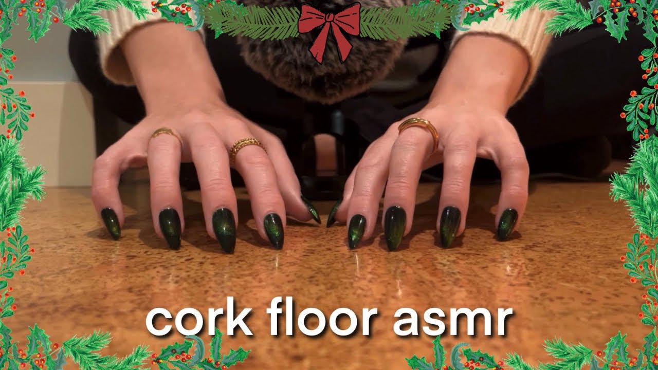 {25 Days Of ASMR} Day 2: Cork Floor Tapping & Scratching, No Talking 