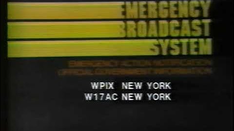 Emergency Broadcast System Test (WPIX-TV 11) - July 1990