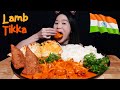 Indian Food! Creamy Lamb Tikka Masala &amp; Cheese Naan! Crispy Samosa - Curry Mukbang w/ Asmr Eating