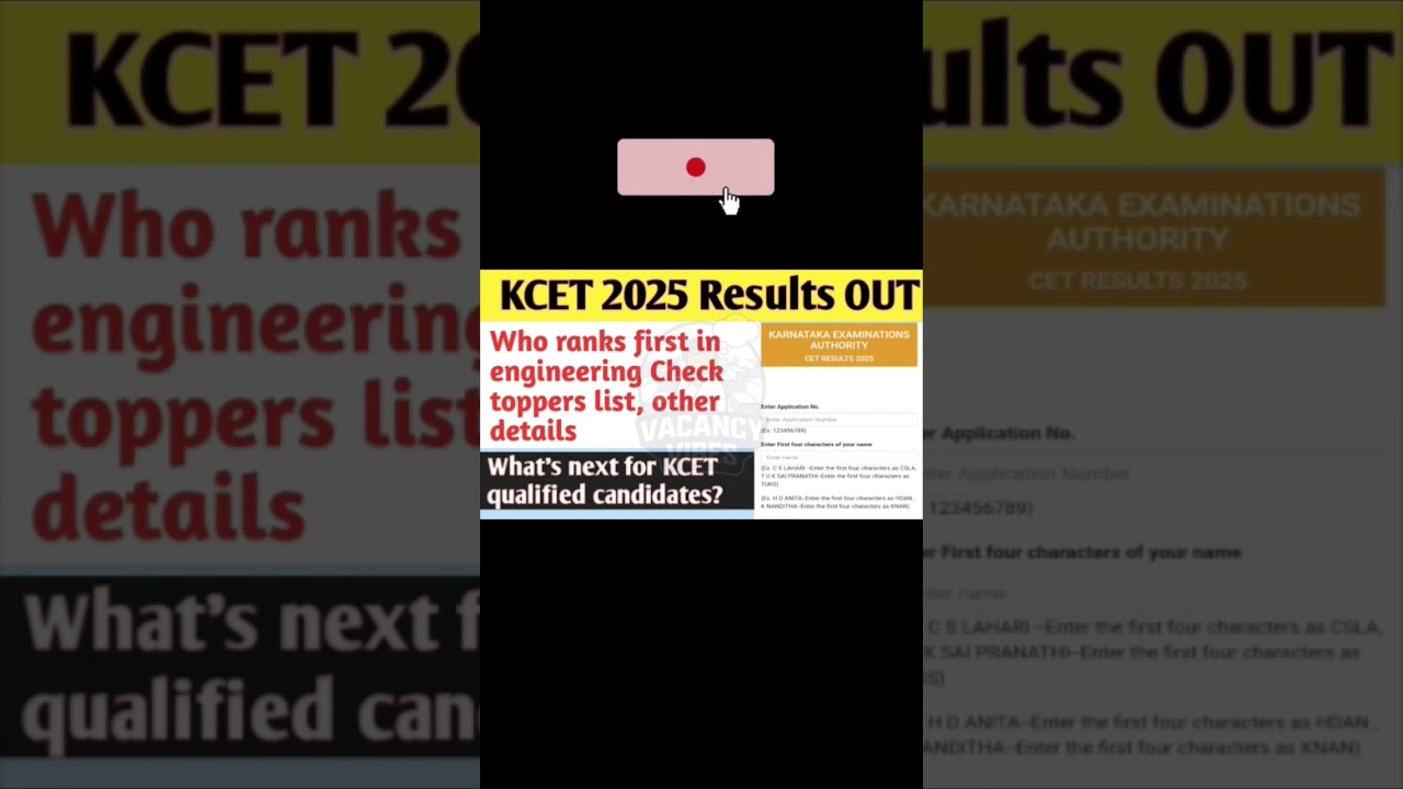 kcet result 2025 
