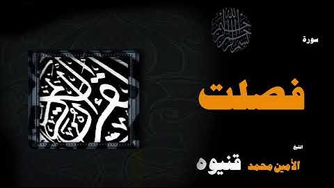 القران الكريم بصوت الشيخ الامين محمد قنيوة | سورة فصلت