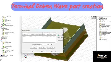 Ansys HFSS Tutorial: Terminal Driven Wave port creation