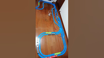 プラレール自動制御　３編成での運用（退避・行先分岐）