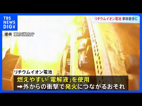 「緊急事態です」リチウムイオン電池製品からの出火に注意　過去最多　ごみ処理場もストップ…　東京消防庁｜TBS NEWS DIG