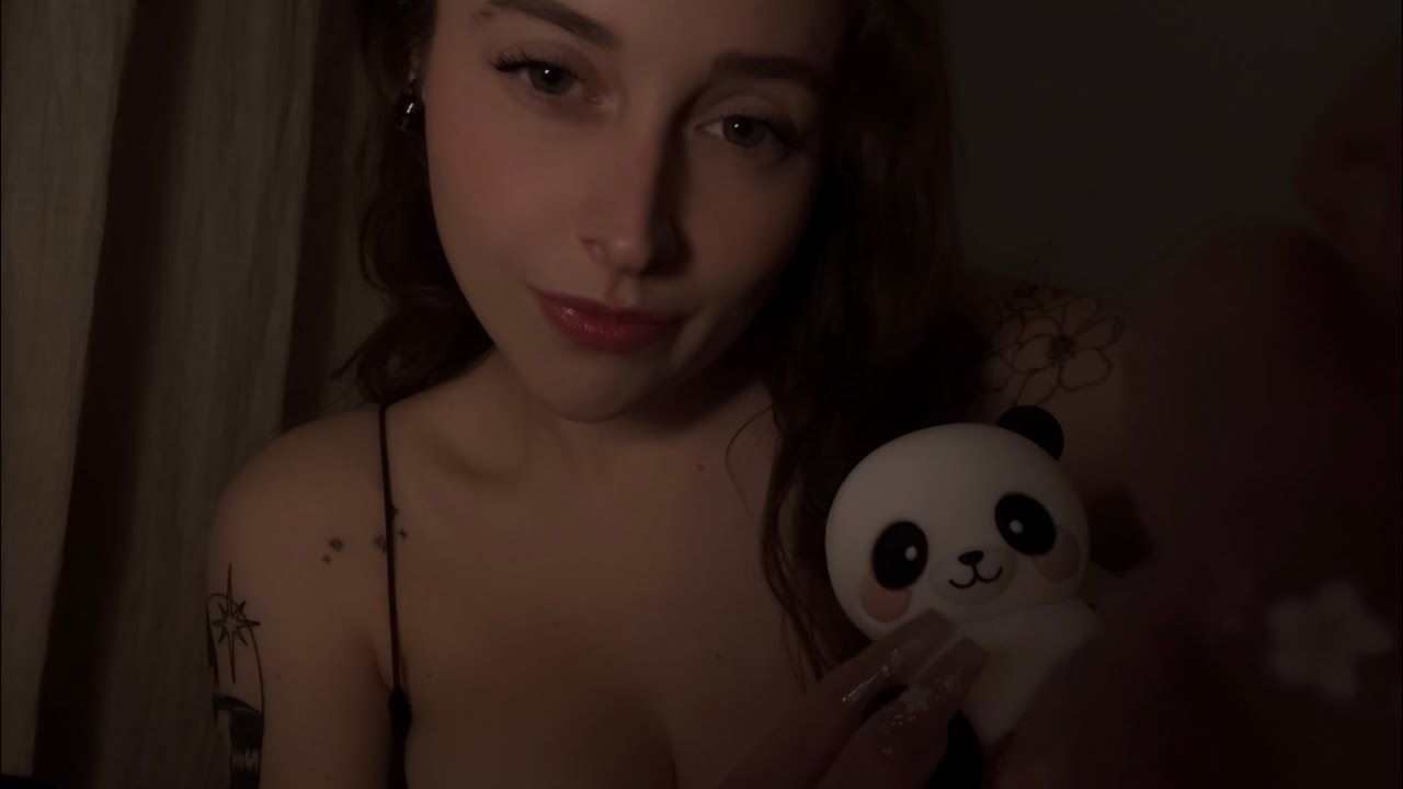 ASMR super close to you (clicky whispers, mouth sounds, trigger words, tippy taps)