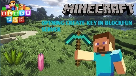 OPENING CRATE KEY IN BLOCKFUN SERVER|MINECRAFT