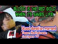 Blood donation moment  ganigans tv team kaligtasan