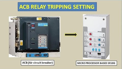 how to set  ACB (AIR CIRCUIT BARKER )tripping setting. #sudhirtechnical  #ACBtrippingsetting