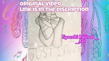 How to Draw Ballet Shoes step||Original Video link is in the discription