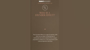 What is a Founder Effect @Diarasacademy