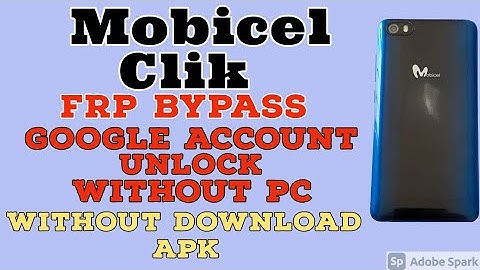 Mobicel Clik Google Account unlock without PC.FRP bypass Google account Mobicel Clik without PC