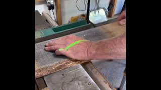 Finishing Boards on a Inline Rip Saw