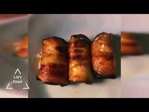 Баклажанные рулетики с грецкими орехами и чесноком по грузински