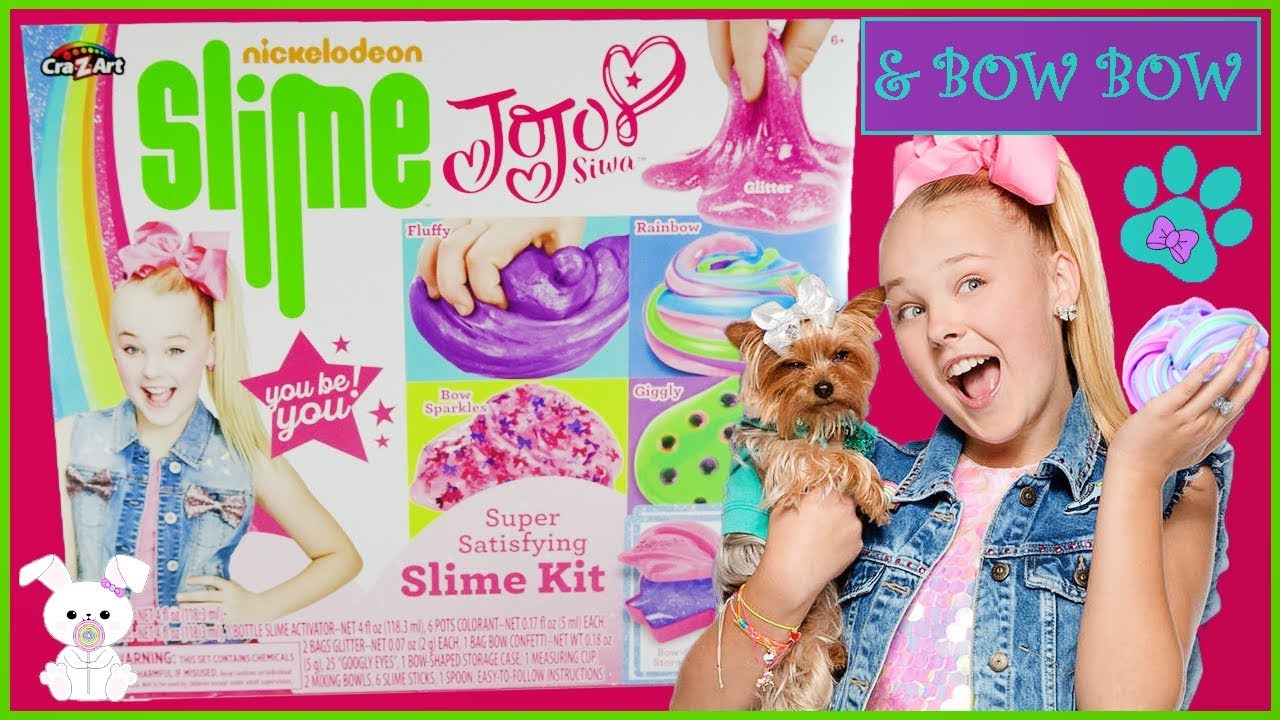 Jojo Siwa Slime Bow Bow Helps Too Nickelodeon Slime Kit Sugarbunnyhops