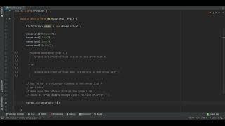 Basic Operations Of ArrayList (Java)