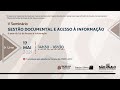 Seminário de Gestão Documental e Acesso à Informação 📁