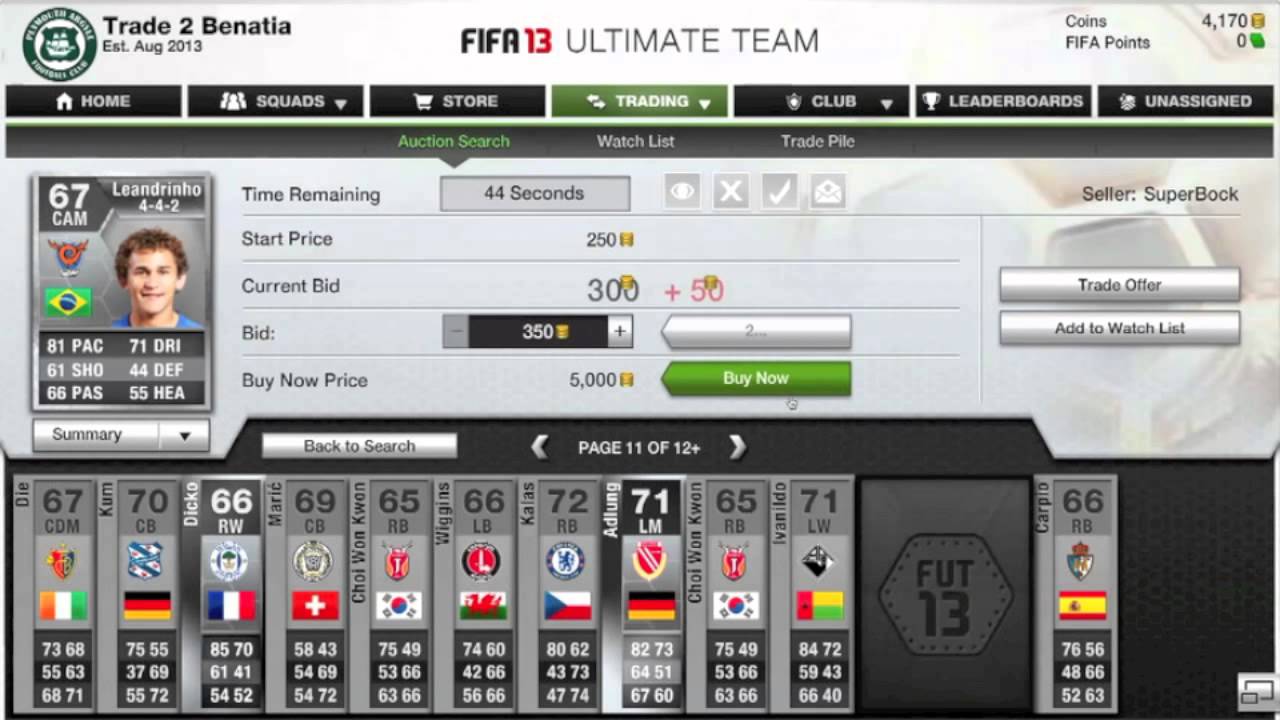 Trading to TOTS Benatia - Episode 1