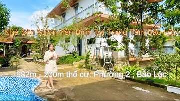 ( 184) 🎊 Nhà vườn trung tâm Bảo Lộc vào ở được ngay | Cù Hương- BẢO LỘC LAND