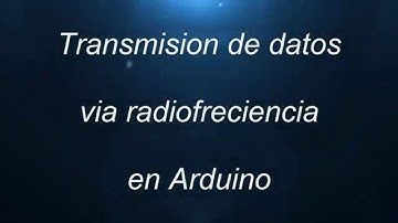 Radiofrecuencia en arduino!!!