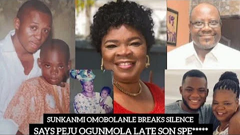 SUKANMI BREAKS SILENCE ON PEJU OGUNMOLA SON DEATH SAYS HE HEARS**"