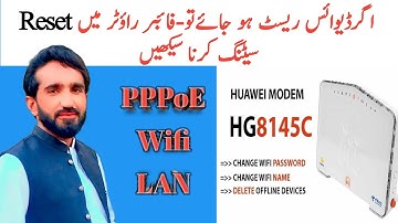 How To Configure Huawei Router Hg8546m/Hg8245c | Reset karny ke bad complete setting 👇