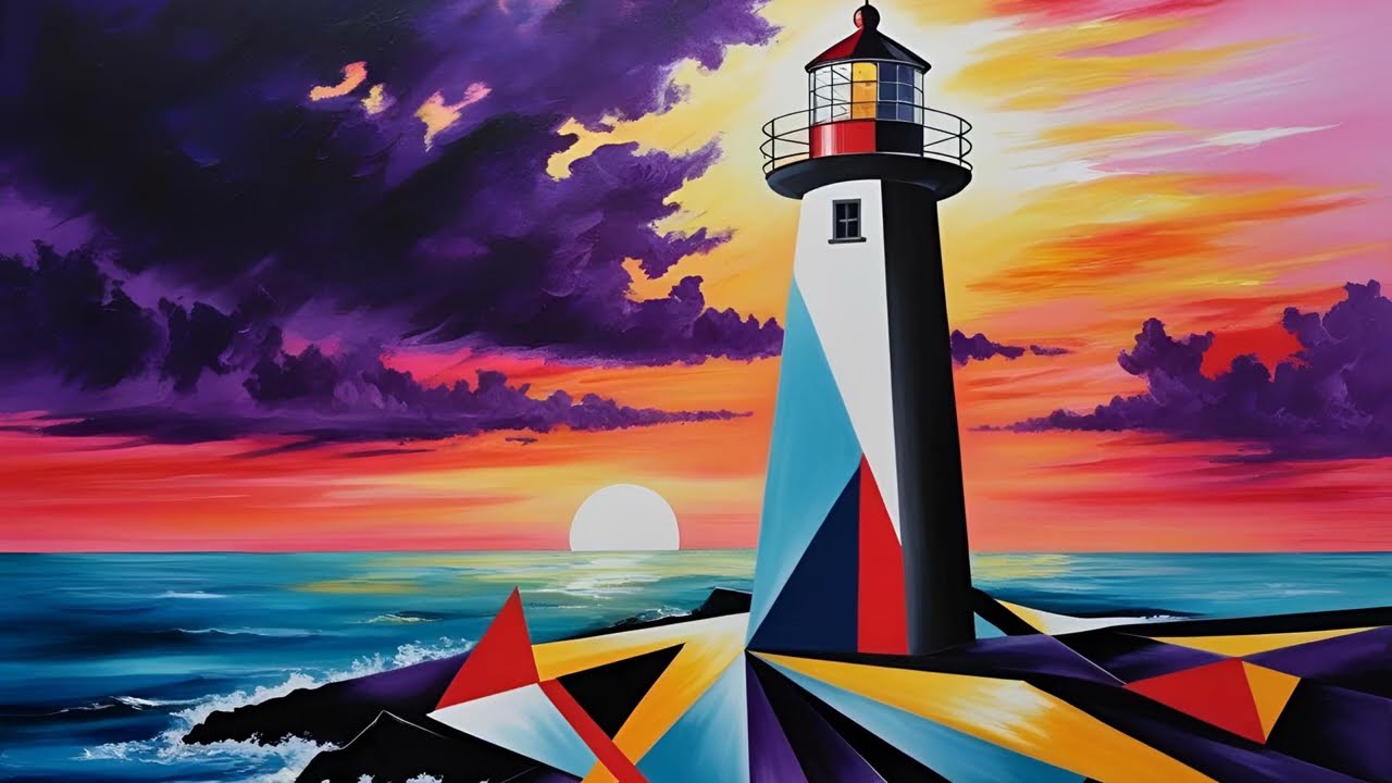 Bauhaus Nautical Collection  | Geometric Seascape Artworks