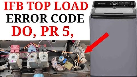 IFB washing machine Pr5 code error  how to solved ,||Pr5 error|| IFB Pr5 error||