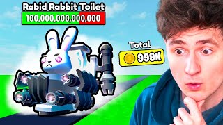 Can I survive BOSS BUNNY TOILET? (Tower Defense)