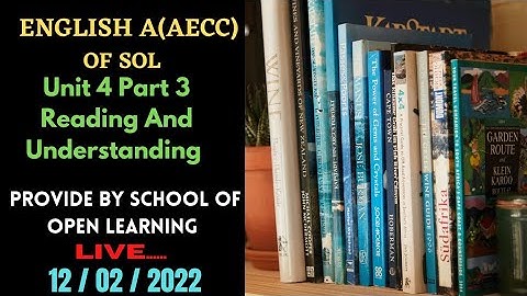 B.com English A Aecc |Unit 4 Part 3 Paraphrasing |Official SOL
