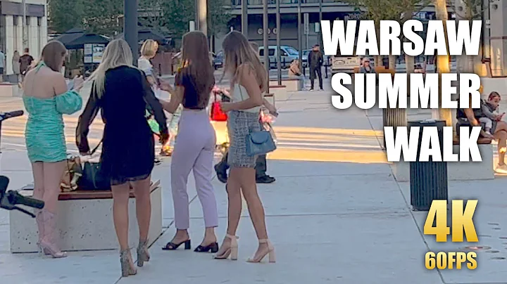 HOT Summer Walk in Warsaw 🇵🇱 Poland (4K 60FPS HDR) City Life Ambiance