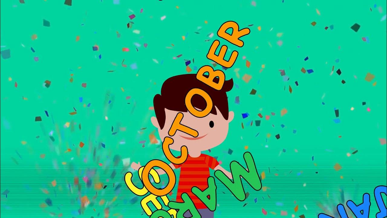 Happy song. This year song. 12 months of the year. Song of the year. Картинка months.