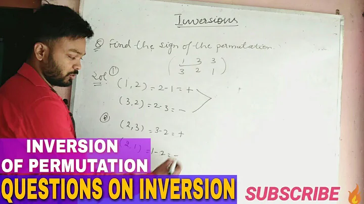 INVERSION OF PERMUTATION 🔥|| HOW TO FIND THE INVERSION OF PERMUTATION