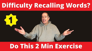 Brain Training to Restore Function & Word Recall With Age -  Fix Your Aging Brain With This Exercise